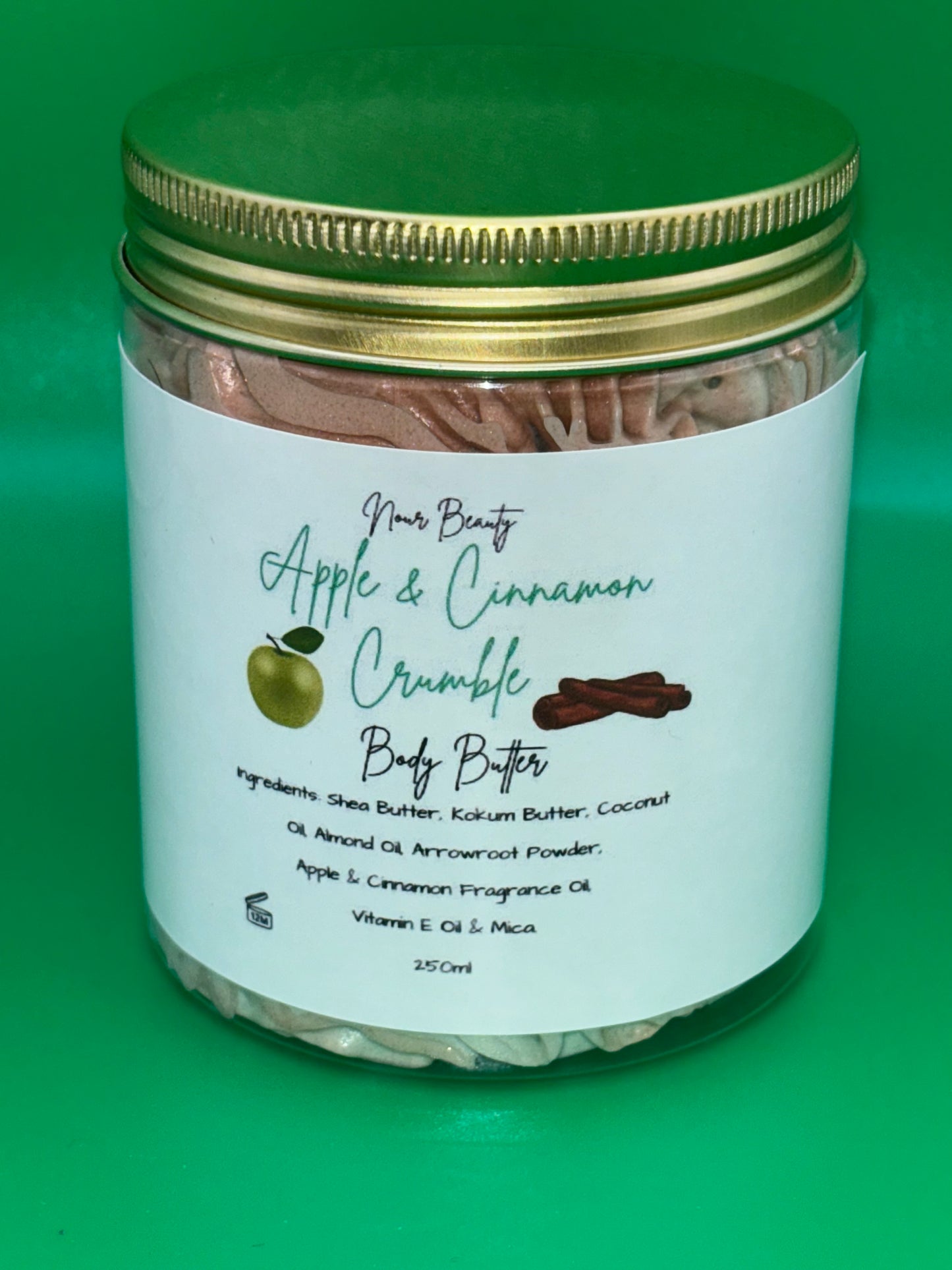 Apple & Cinnamon Crumble Body Butter 250ml Jar