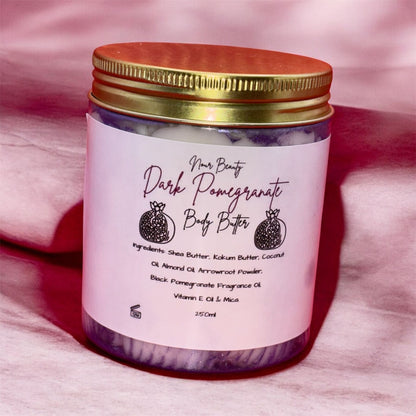 Dark Pomegranate Body Butter 250ml Jar