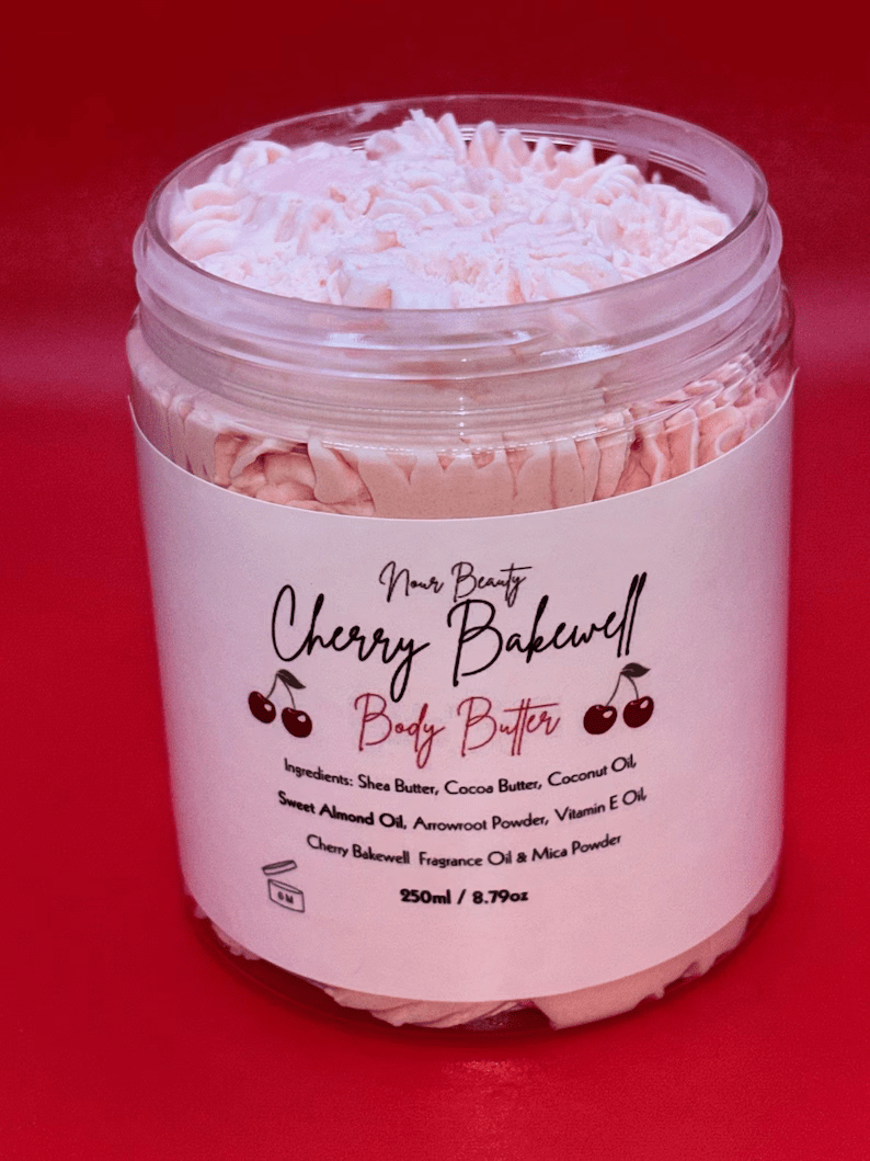 Cherry Bakewell Body Butter 250ml Jar