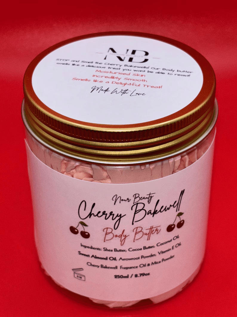 Cherry Bakewell Body Butter 250ml Jar