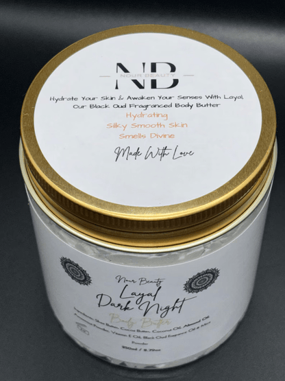 Layal Black Oud Body Butter 250ml Jar