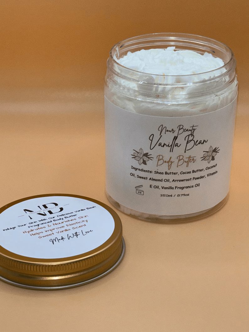 Vanilla Bean Whipped Body Butter 250ml Jar