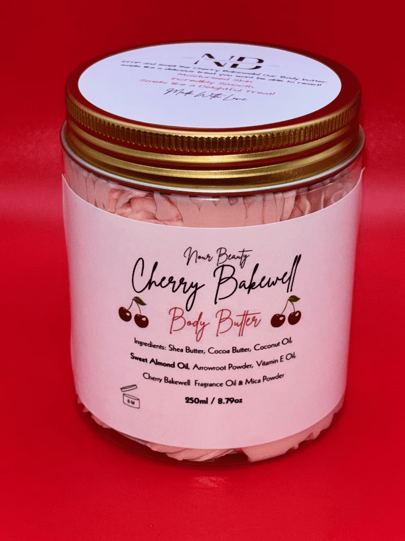 Cherry Bakewell Body Butter 250ml Jar