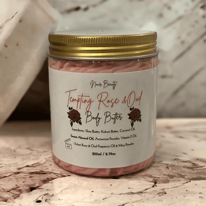 Tempting Rose & Oud Bodybutter 250ml Jar